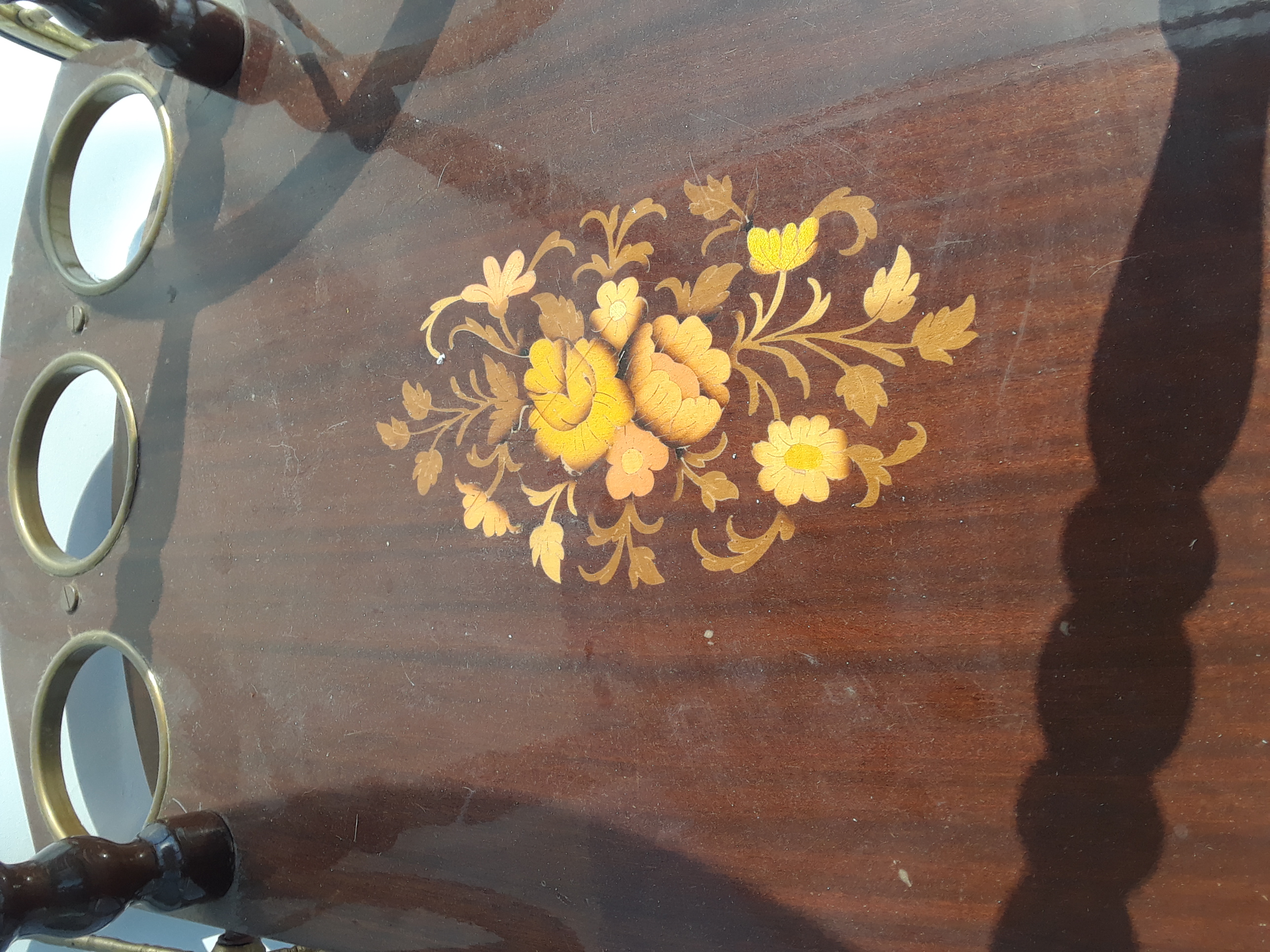 Hand Painted Breakfast Serving Cart Local Pickup Fort Worth TX