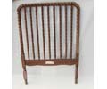 Brown Crib Headboard Footboard Jenny Lind Style 