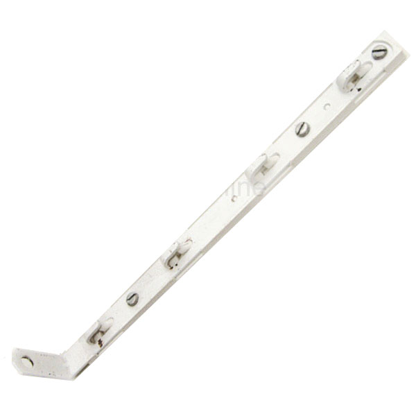 White Metal Bracket with Rod Angle in Plastic Casing for Mattress Support Hardware