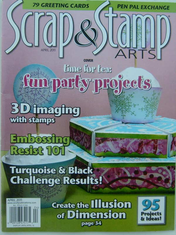 OUT OF STOCK Scrap & Stamp Arts Magazine April 2011 -95 projects & ideas