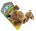 ToyShoppe Dog Toy with Stuffing Jr. Girl Bungee Wiener Dog Stetches Squeaks Rattles 12" Long