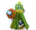 Sea Monster Dog Toy Squeaky Squigglers with Fleecy Ball 13" Long