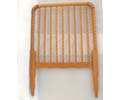 Medium Brown Crib Headboard / Footboard Jenny Lind Style 