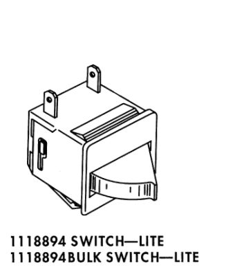 Whirlpool Refrigerator Light Switch 1118894 (ET21GMXHW02)