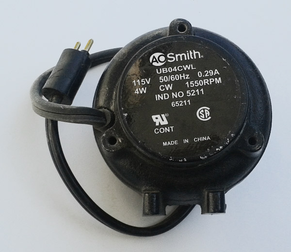 AO Smith Electric Motor 115V 0.29A 4W 1550 RPM 65211