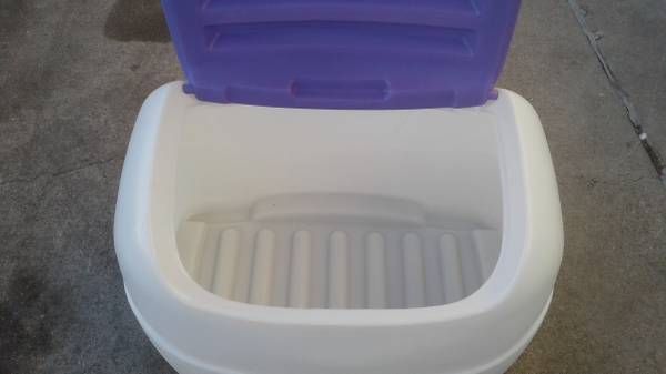 Backordered Little Tikes Toy Box with Purple Lid TOY CHEST FOR BOY Girl