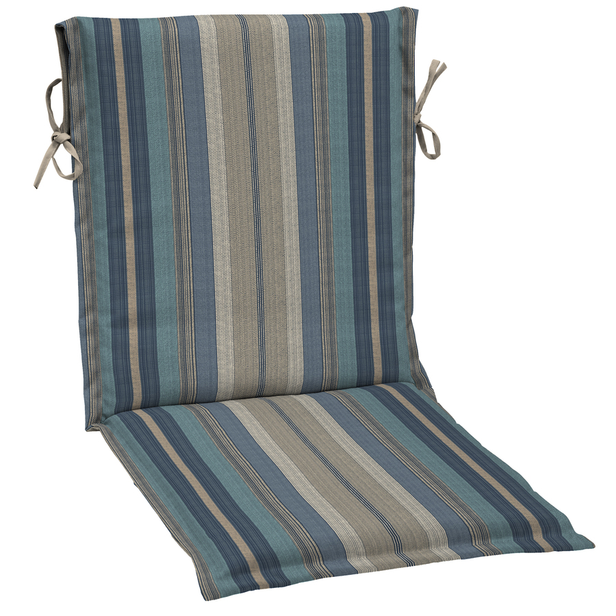 OUT OF STOCK Padded Chair Cushion Stripe Blue