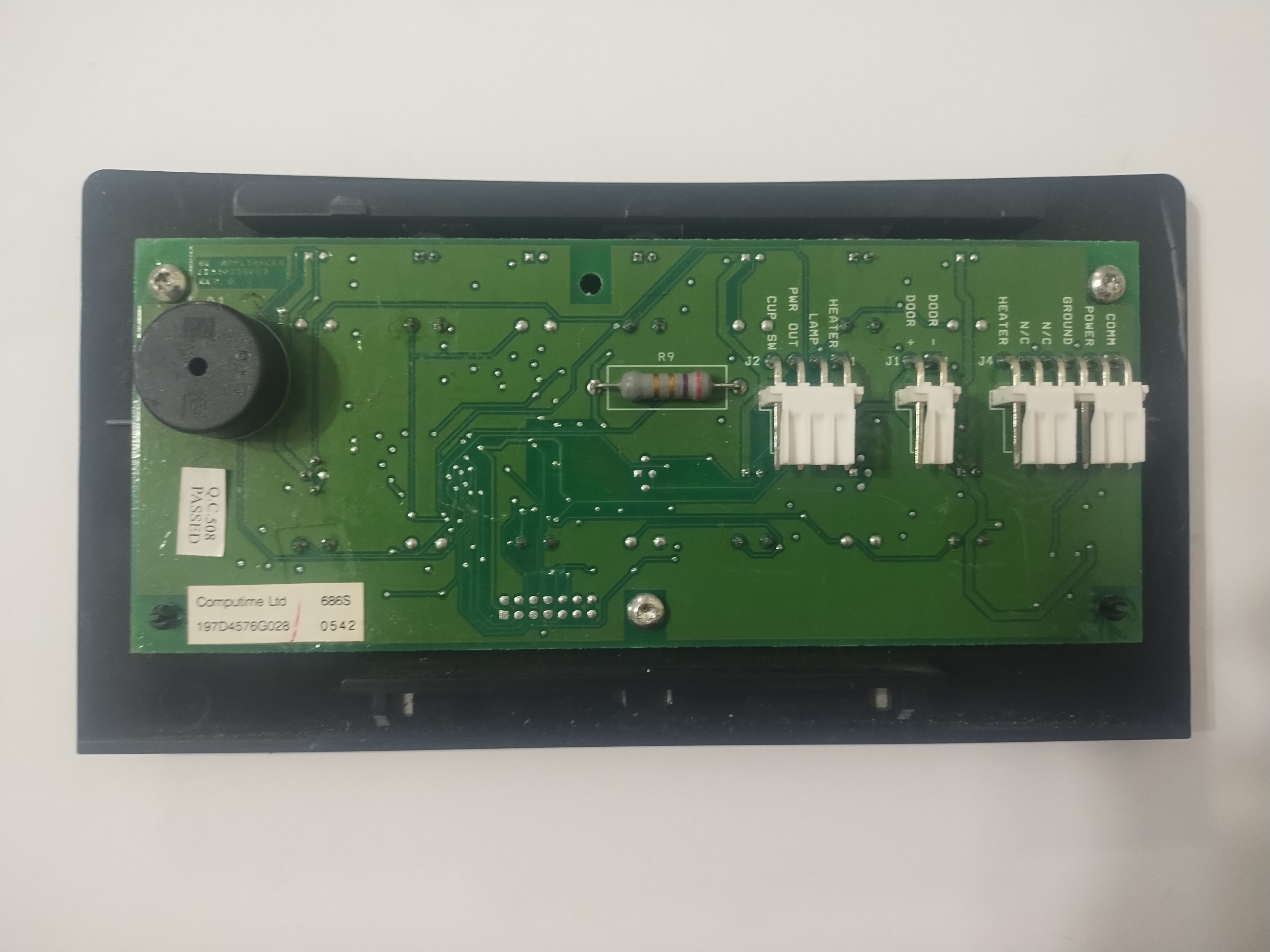 GE Freezer Door Board and Display Assembly Black 197D4576G028