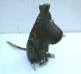 Iron Terrier Dog Statue Outdoor Decor Gift