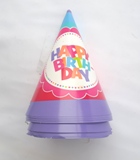 Happy Birthday Party Hats 8pcs