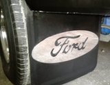 24H X 18W Mud Flaps with Ford Logo Ford F350 Dually