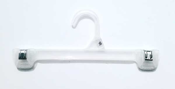 Medium Plastic Pants Hangers with Clips Set of 50 10-inch Long