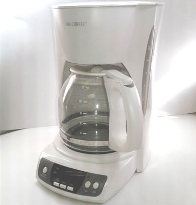 MR COFFEE White 12-Cup Programmable Coffee Maker