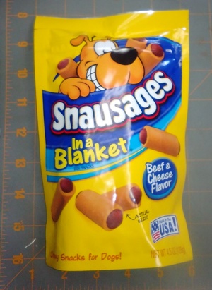 Snausages in a Blanket Dog Snacks Beef and Cheese Flavor