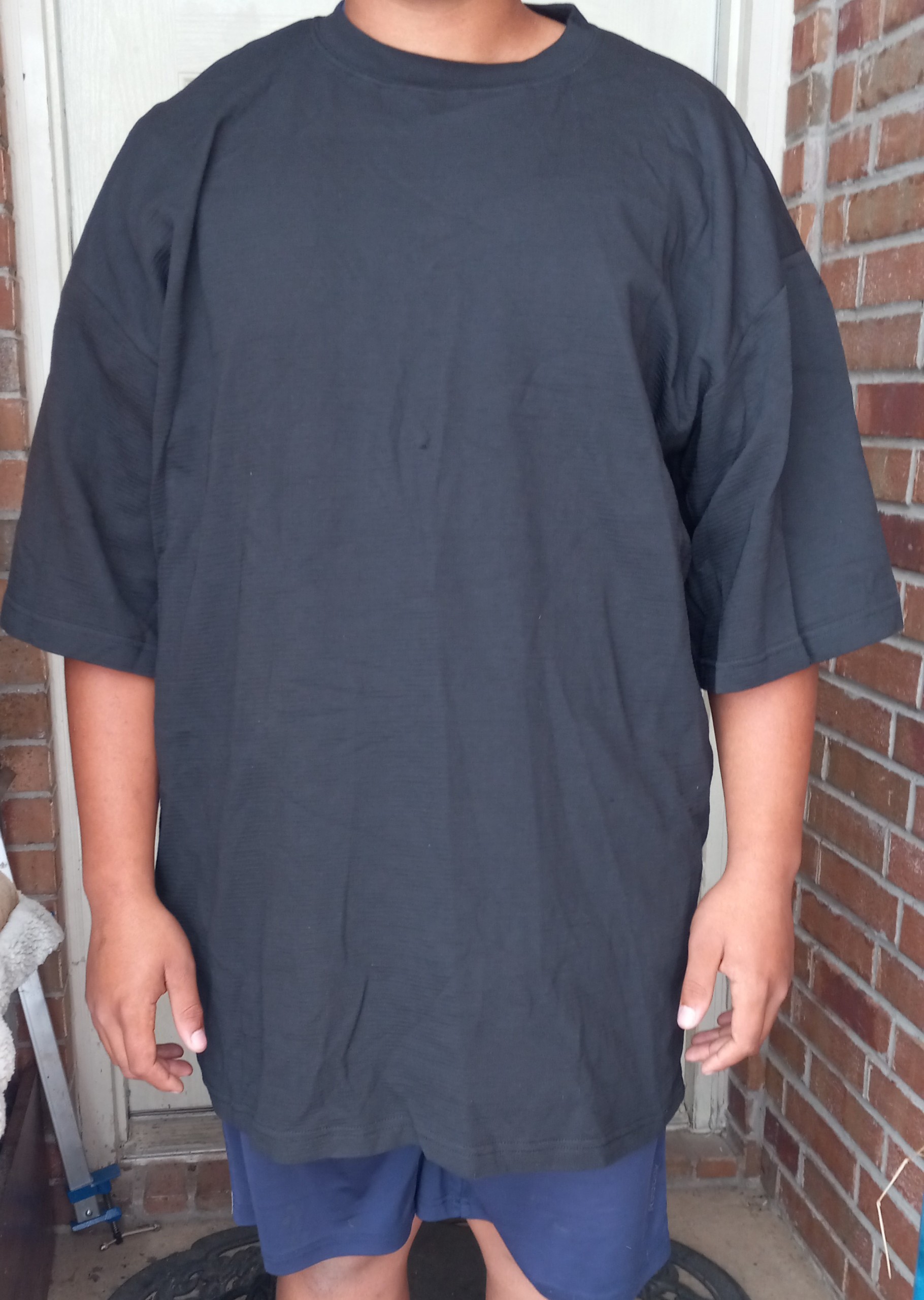 3XL Heavy Weight Black Cotton T-Shirt