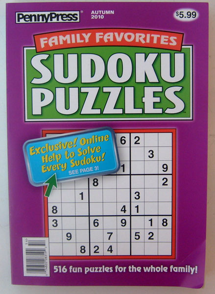 Family Favorites Sudoku Puzzles Autumn 2010 PennyPress