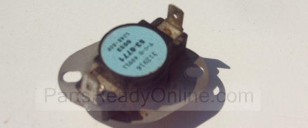 thumbnail interactive-video image 1 of Dryer Limit Thermostat Switch – Replaces Maytag, Magic Chef, Amana # 53-0771, 312916 1 of 6