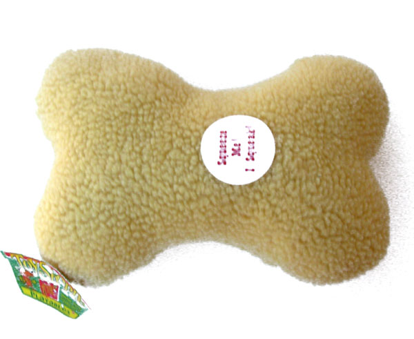 OUT OF STOCK $5 Squeaky Dog Toy Plush Toy Bone by Toy Shoppe