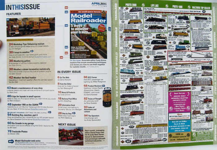 Model Railroader Magazine April 2011