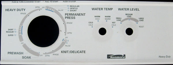 Kenmore Washer Dryer Control Panel 3976403 White (model 11088752790)