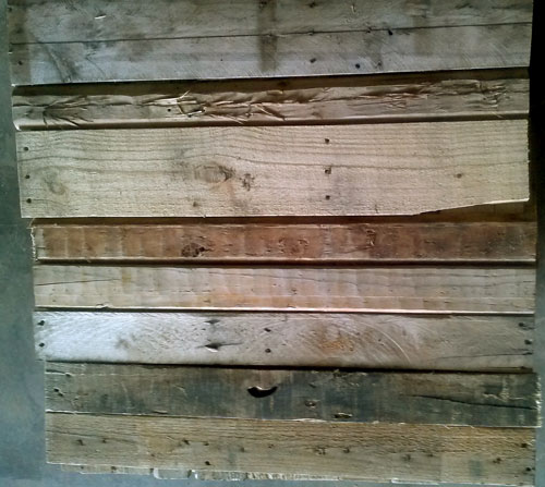 Reclaimed Pallet Lumber Sample