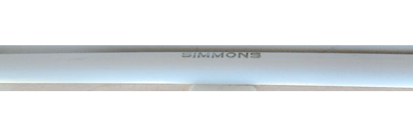 Simmons Plastic Teether Guard WHITE 51.25 inch Long